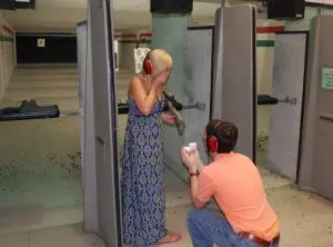 Man propsing his girlfirend at a shooting range in Oklahoma City (1)