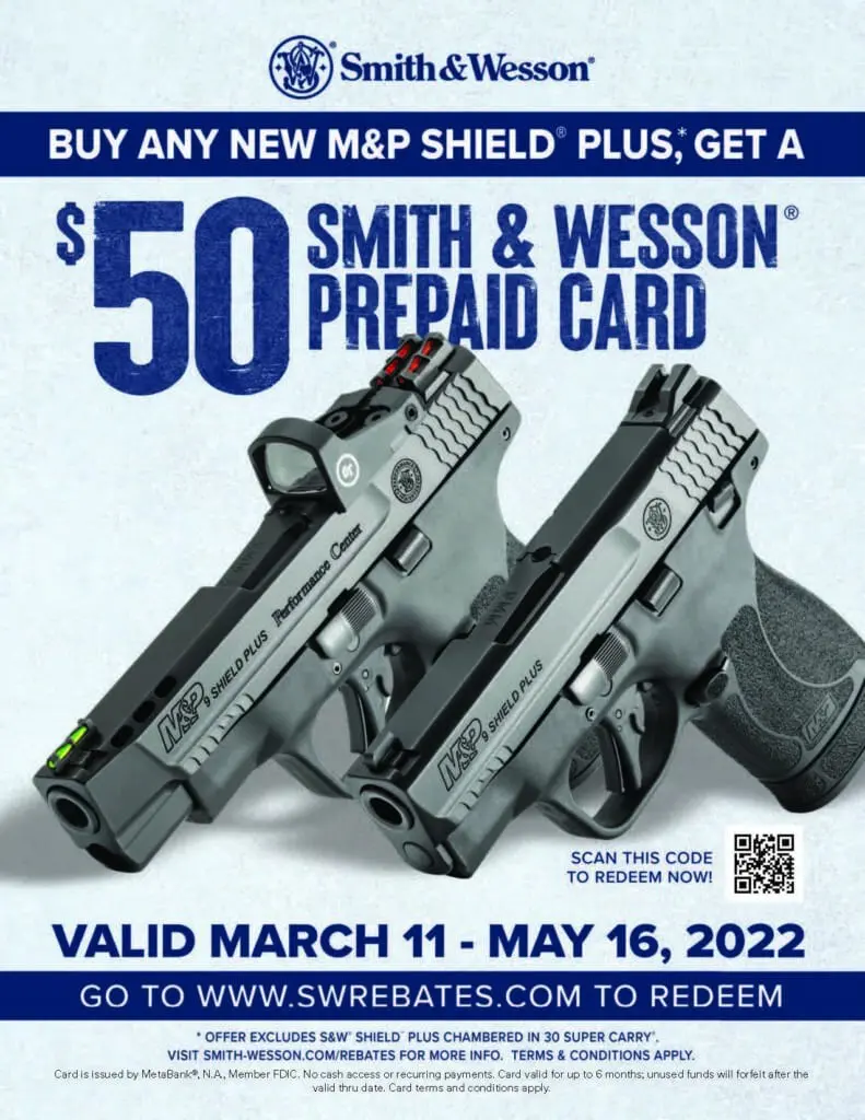 M&P Shield Plus Rebate