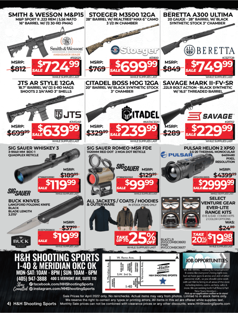 Spring Fever Sales Event, April 2022
