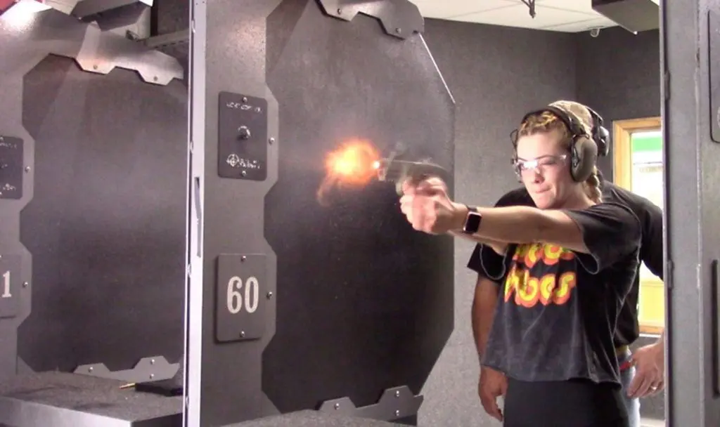 Woman Getting Firearm Training in Oklahoma City