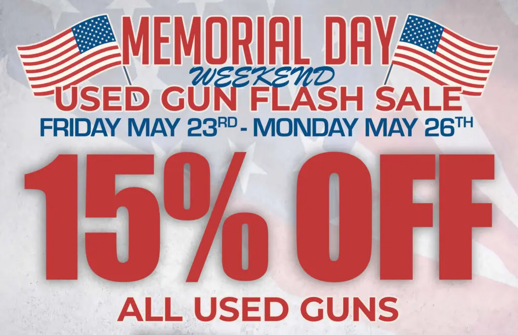 Memorial Day 2025 Used Gun Flash Sale at H&H Shooting Sports in Oklahoma City 