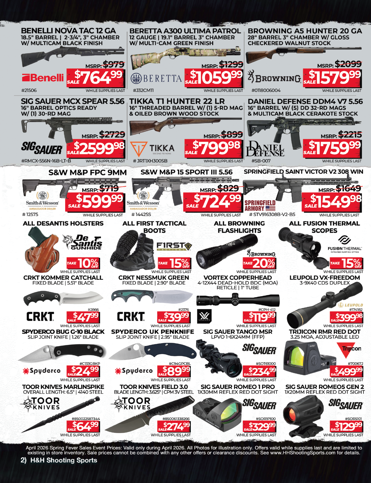 April 2026 - Spring Fever Sales Event - HHShootingSports - Page 2
