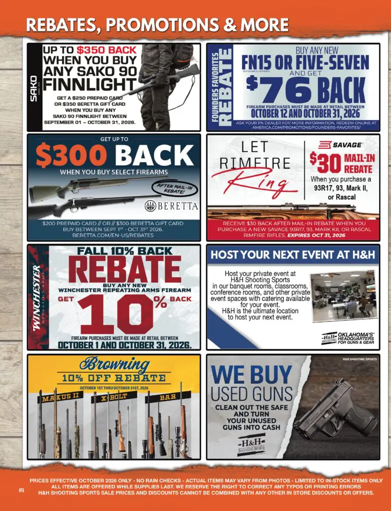 Rebates & Promos Page October 