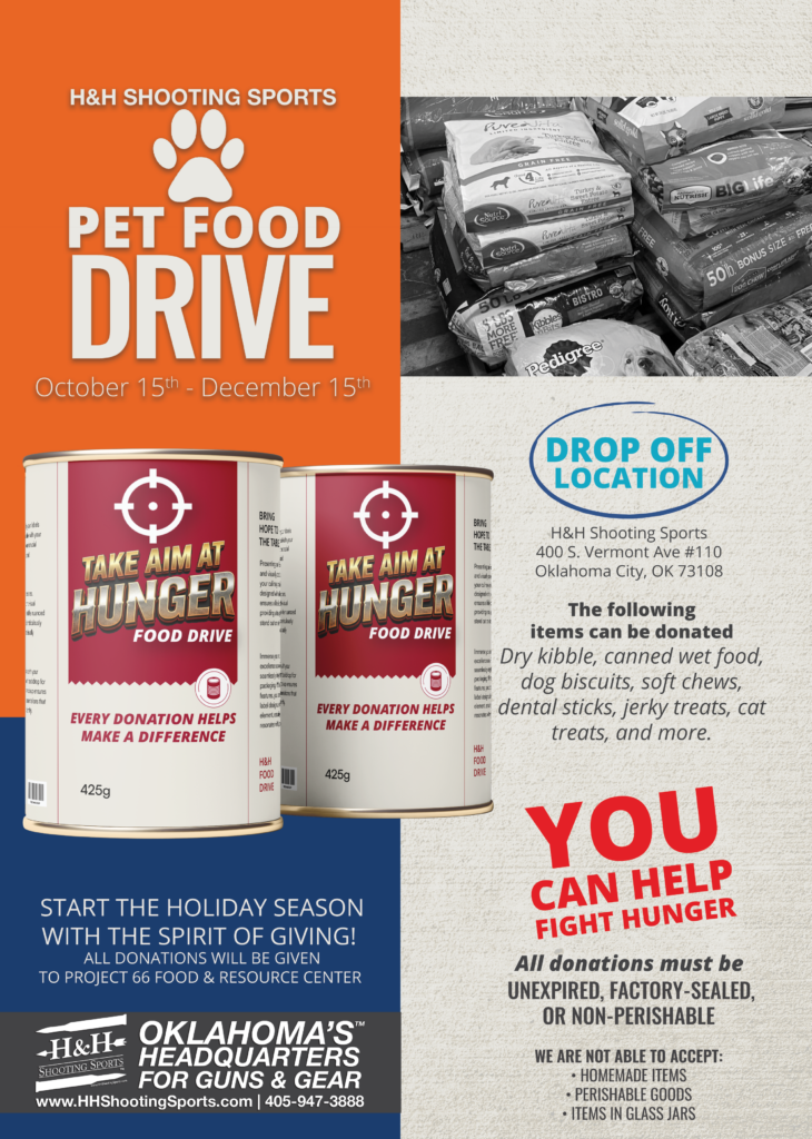 Pet Food Drive Flyer - Take Aim At Hunger 2026