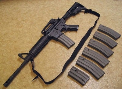 A Bushmaster M4A3 carbine. Firearms like the M4A3 were in focus following the Newtown shooting.