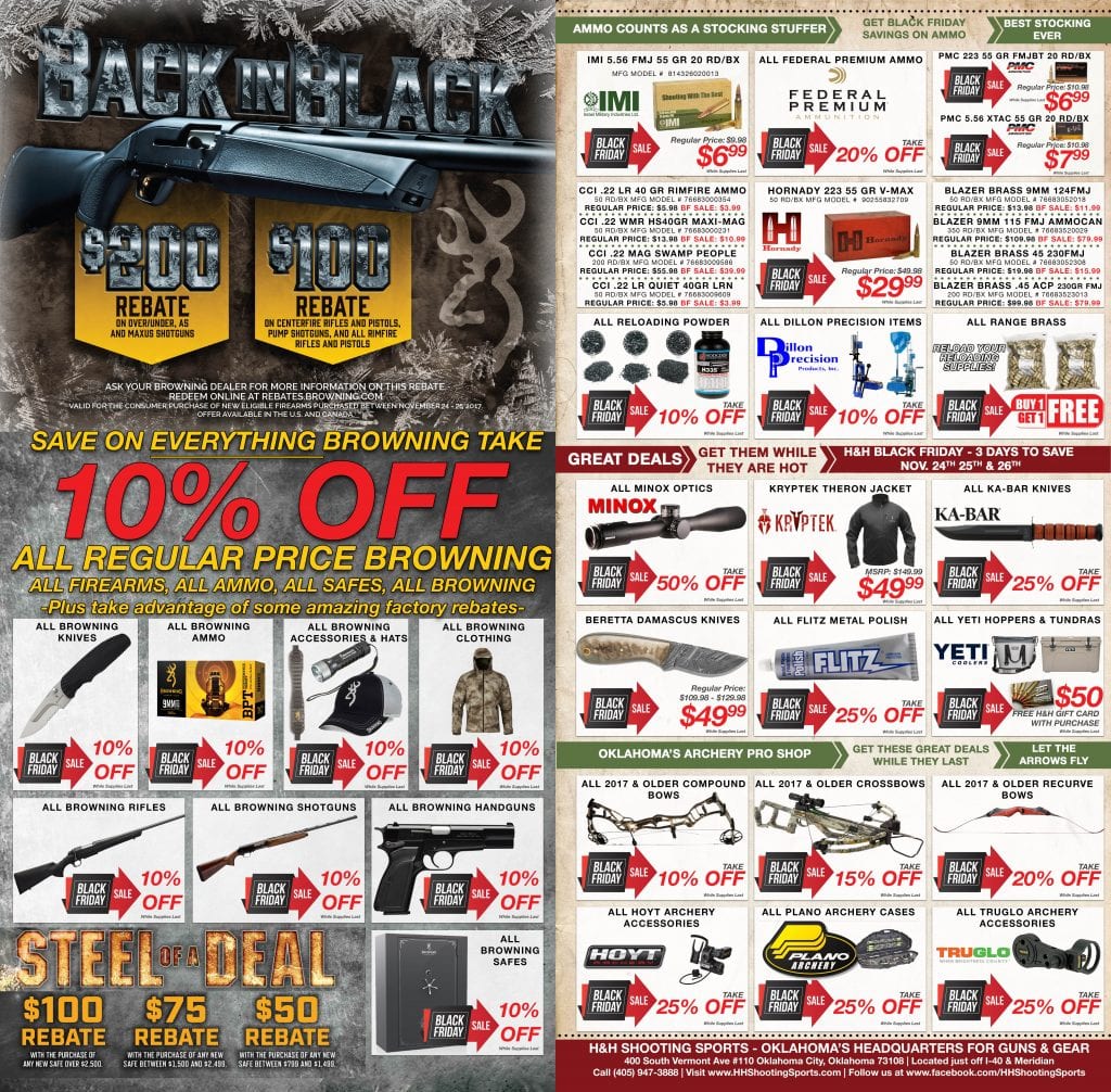Save on everything take 10% offer in H&H Shooting sports in Oklahoma's City 