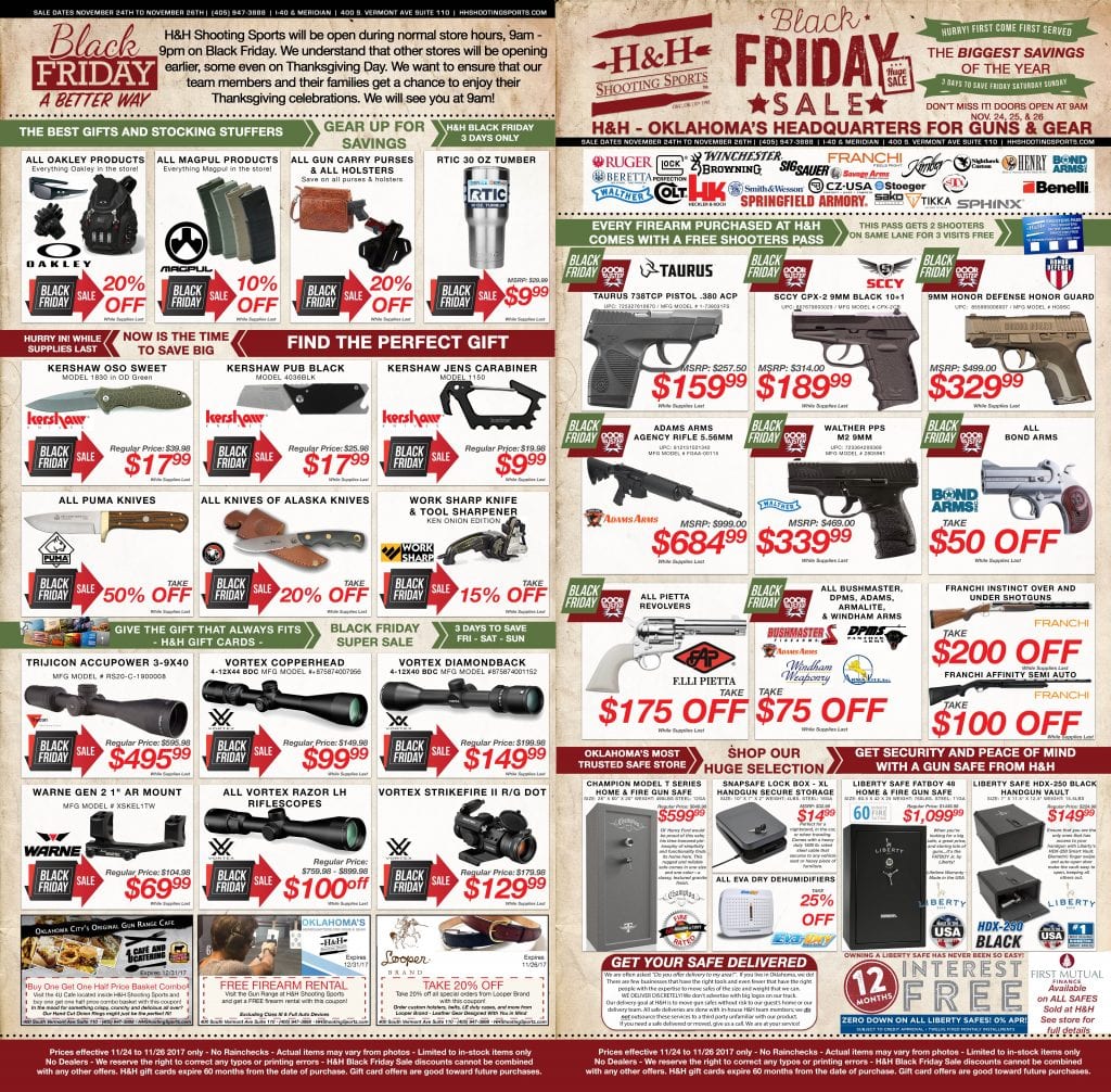 The best gifts and stocking stuffers for Black Friday in H&H Shooting sports in Oklahoma's City