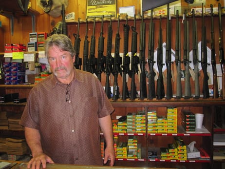 "We've always sold more guns when Democrats are in office than we ever sell when Republicans [are] in office," says Mitch May, the general manager at Clark Brothers Gun Shop in Warrenton, Va.