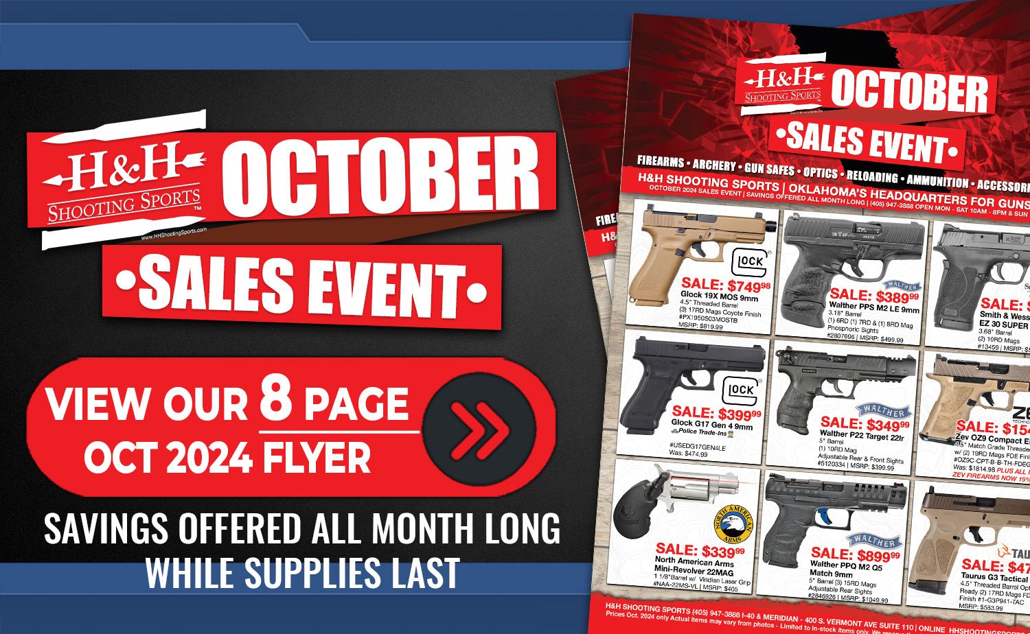 October 2024 Sales Event at HH Shooting Sports in Oklahoma City