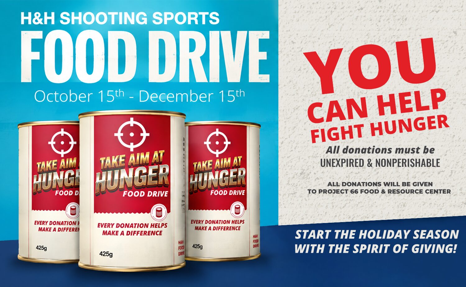 Take Aim at Hunger: H&H Food Drive 2026